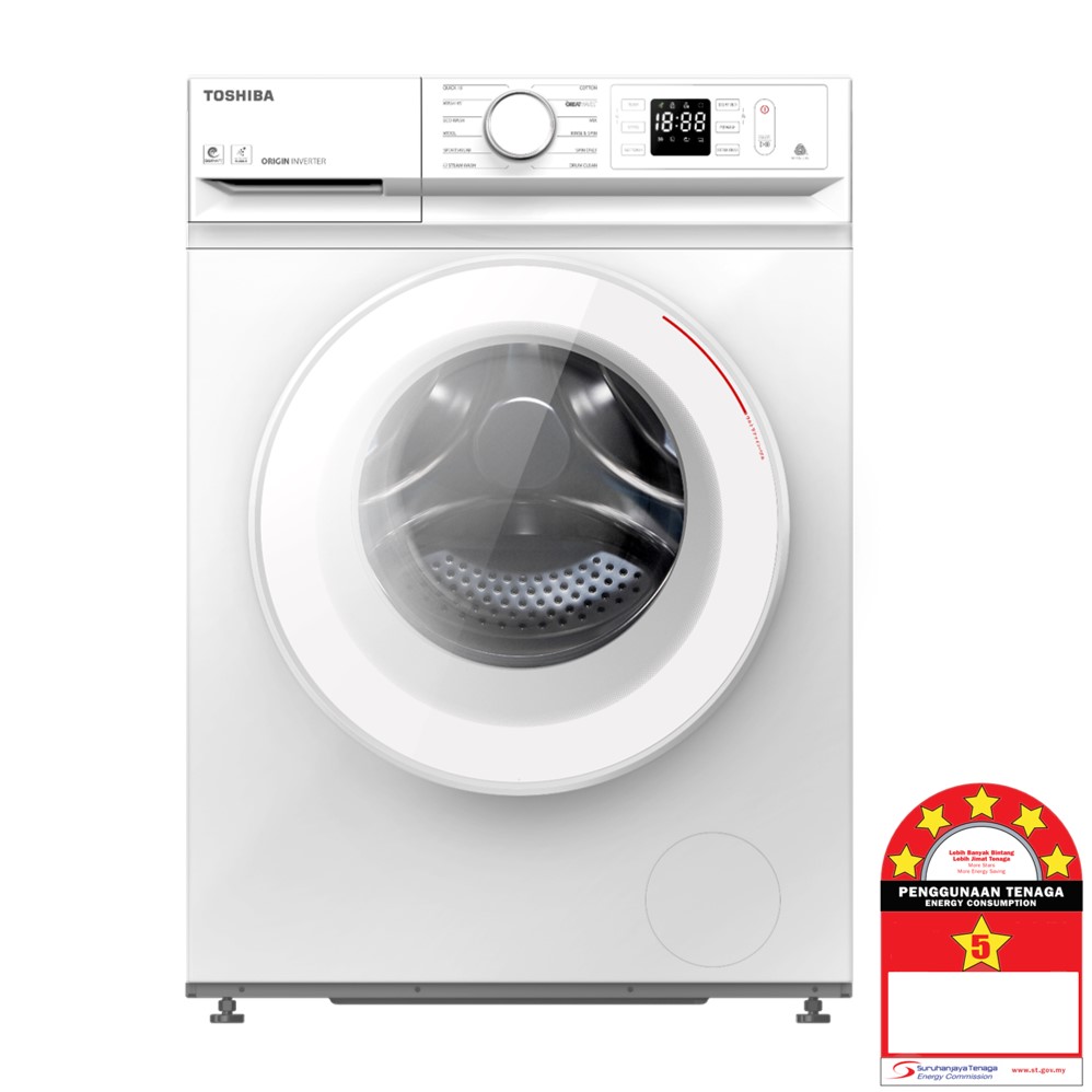 TOSHIBA 8.5KG INVERTER FRONT LOAD WASHER